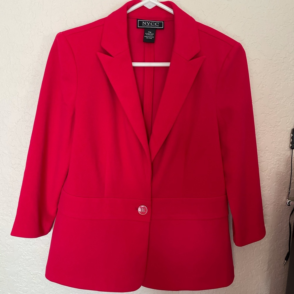 Hot Red Double Breasted Blazer PM N